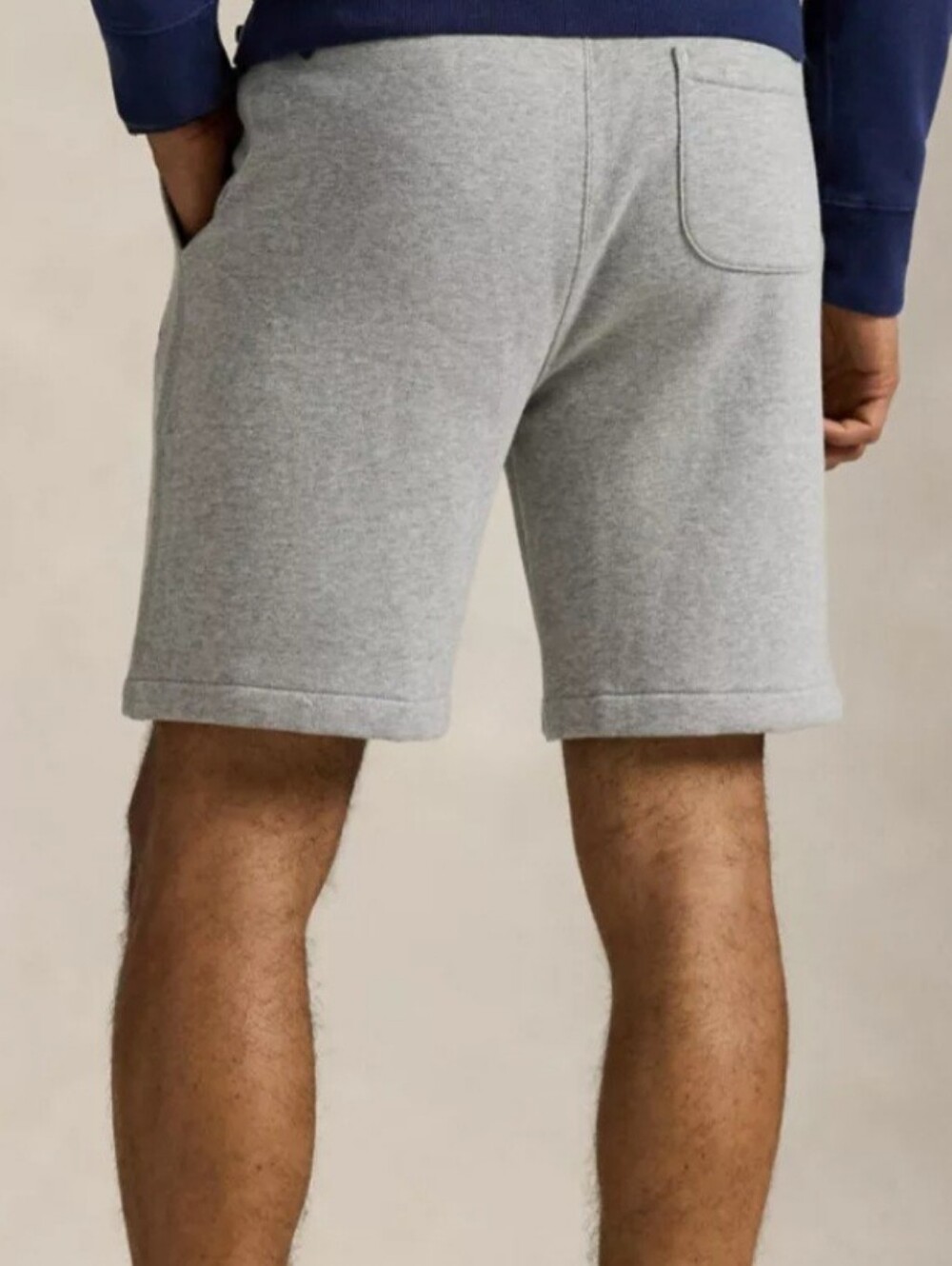Ralph Lauren Mens Gray Cotton-Blend Drawstring Shorts - Picture 2 of 8
